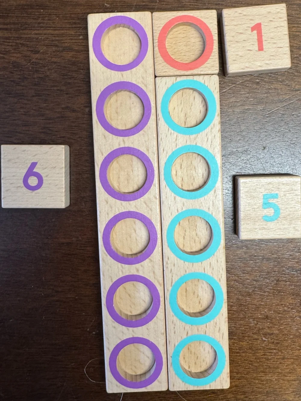 Montessori Math Bars & Number Tiles and Number Sense Nature Counters lovevery